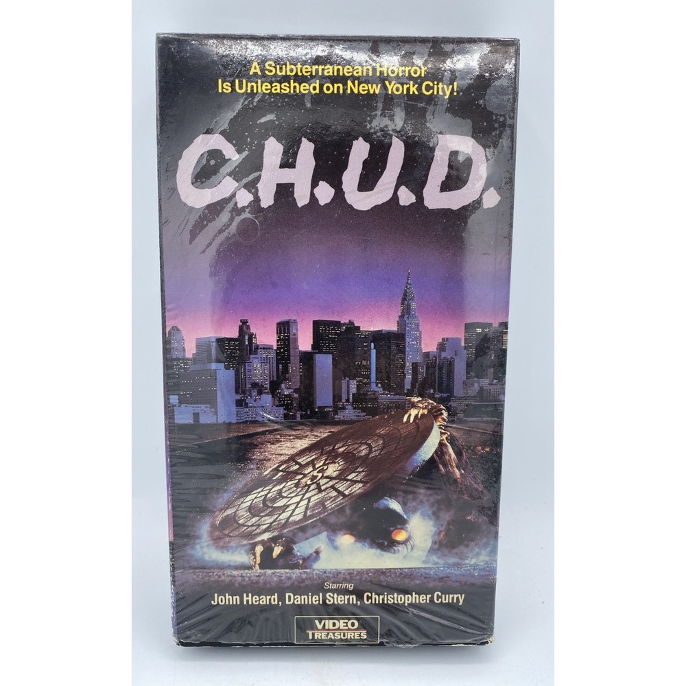 1984‎ C.H.U.D. VHS Video Treasures Horror Movie Partial Shrink Wrap Rare